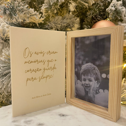 Porta fotografia personalizado