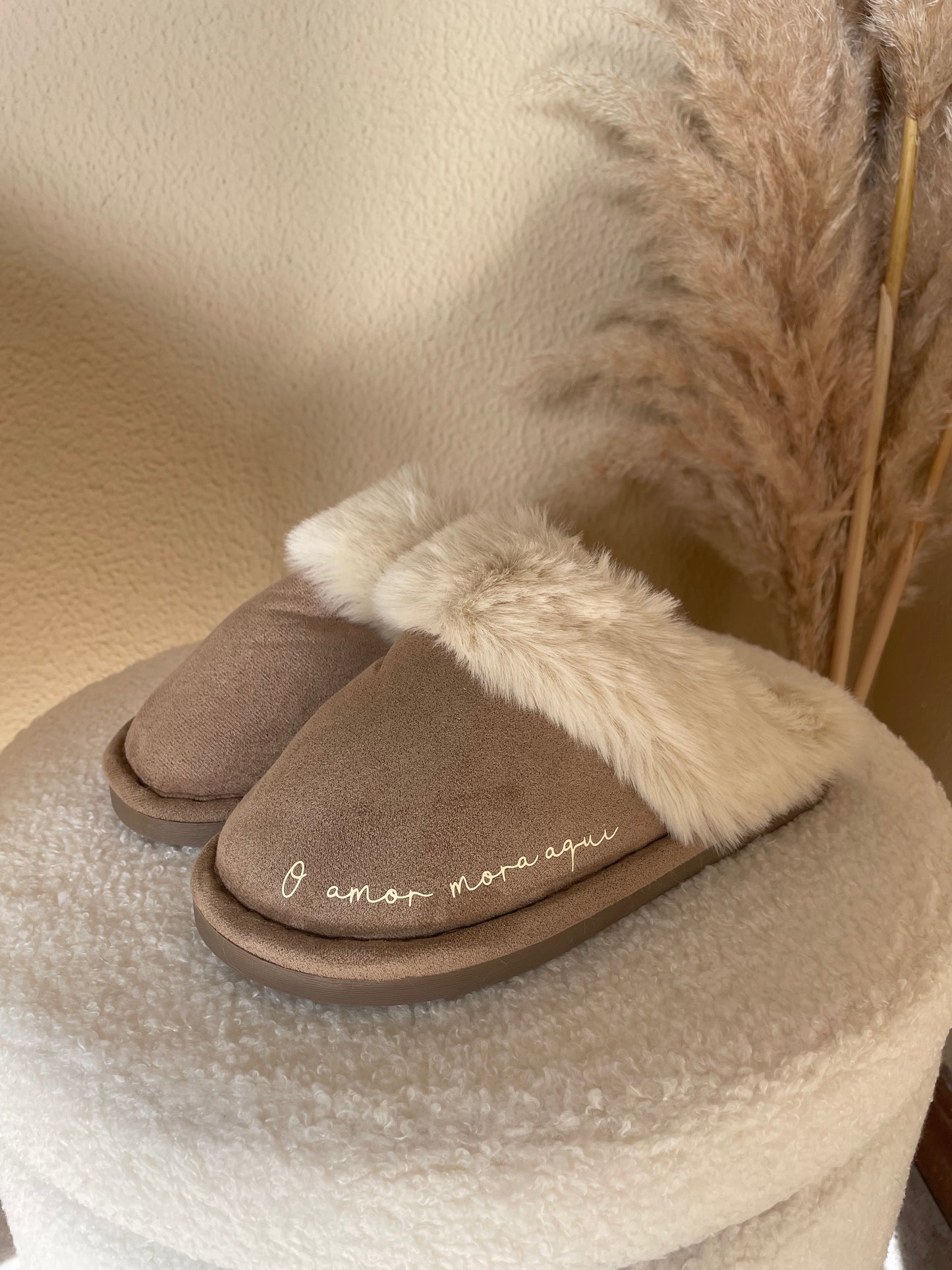 Chinelo luna TAUPE S/costura