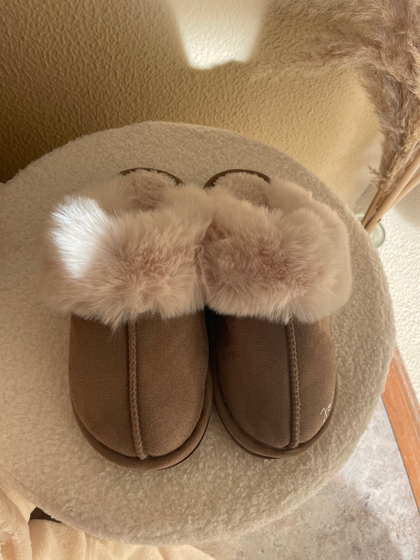 Chinelo luna C/costura taupe