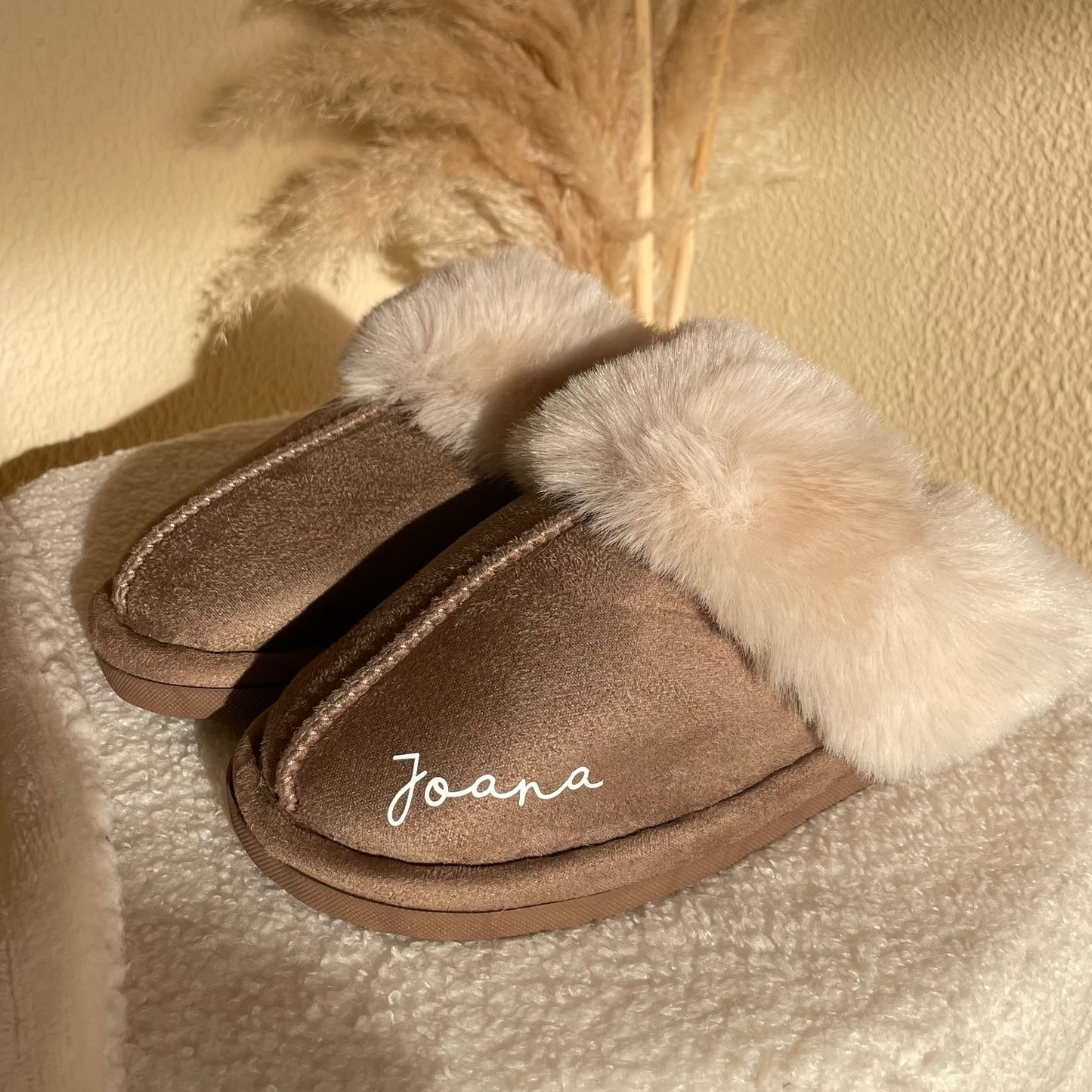 Chinelo luna C/costura taupe