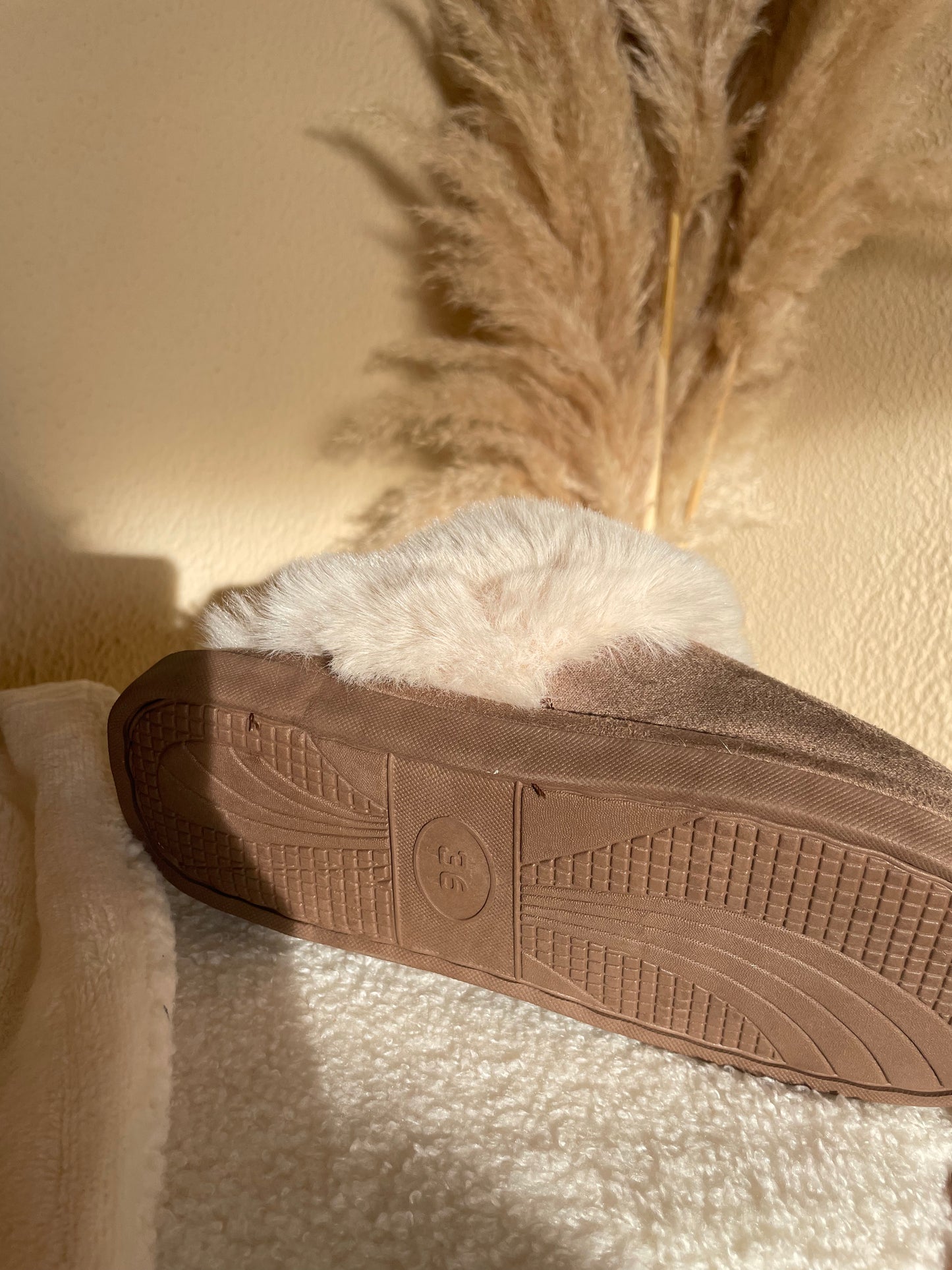 Chinelo luna C/costura taupe