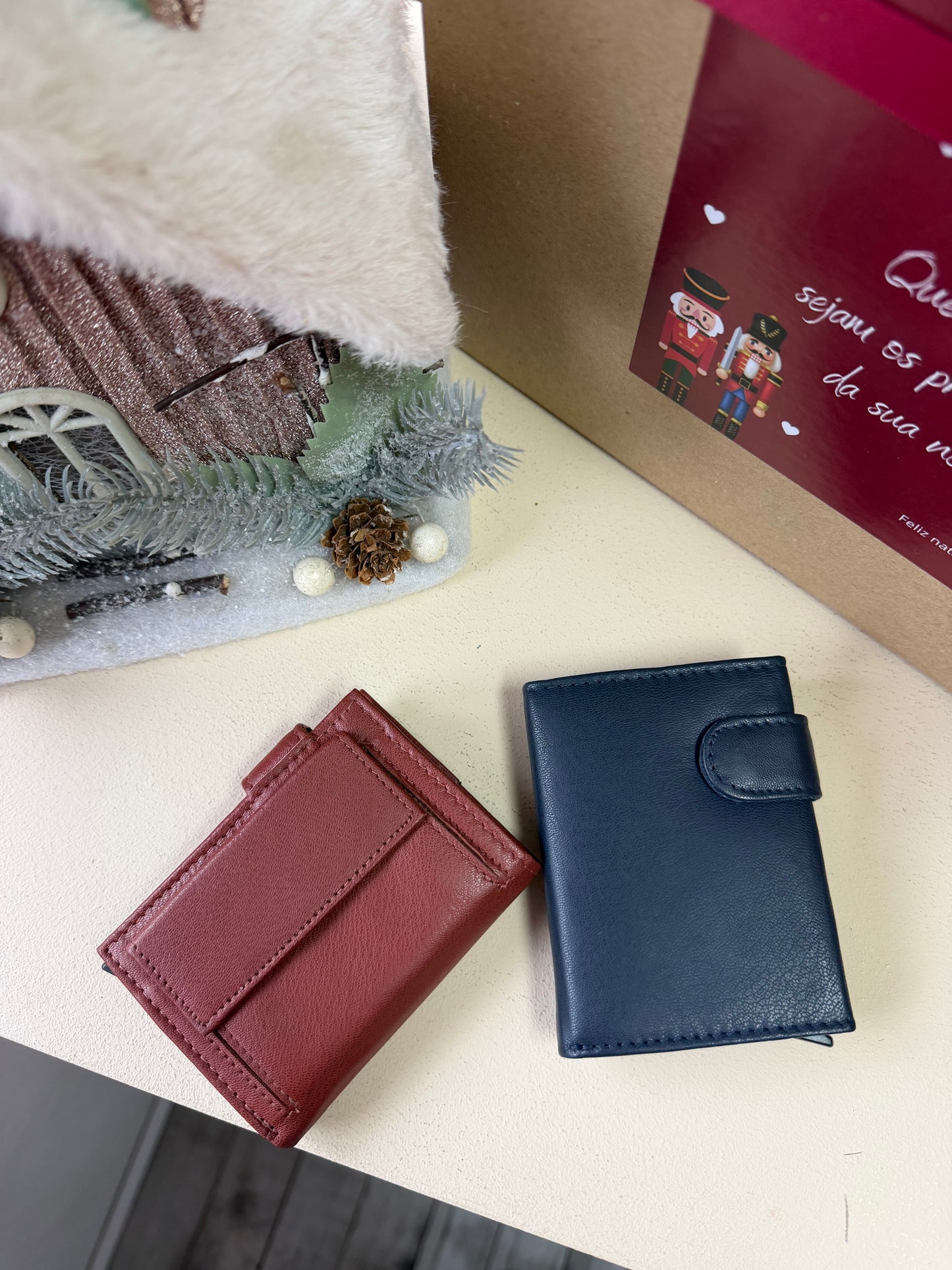 Carteira de homem em pele