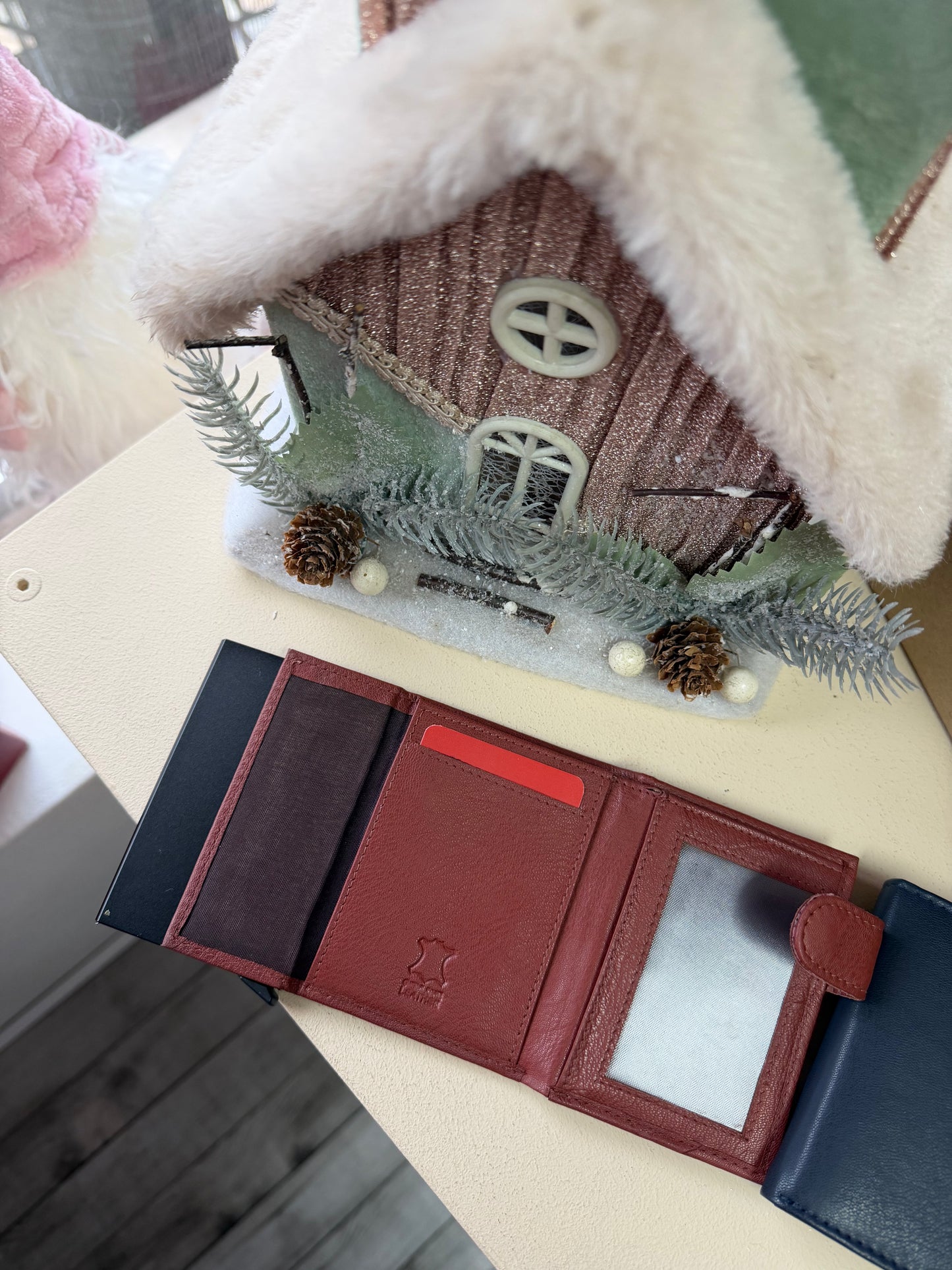 Carteira de homem em pele