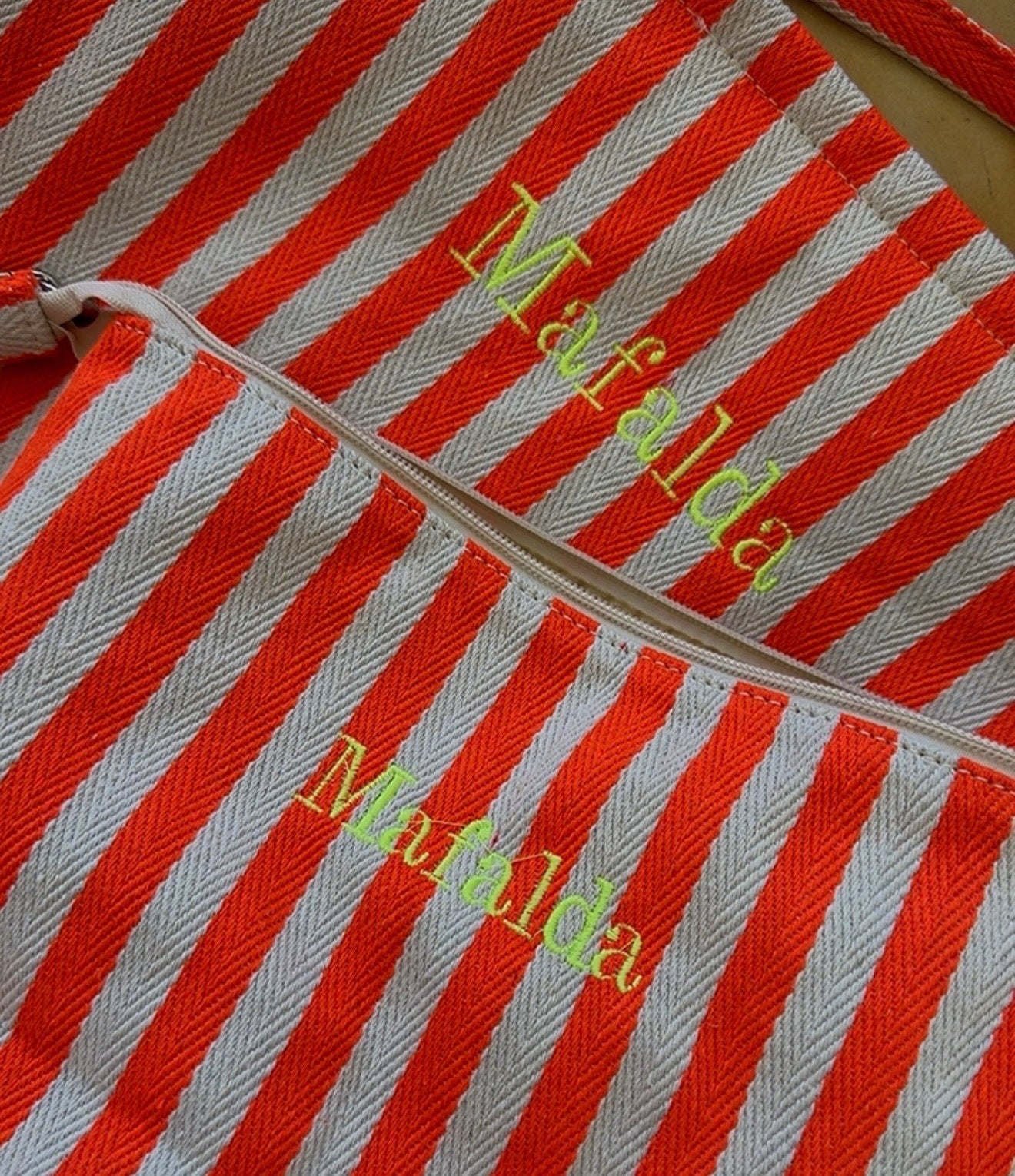 Conjunto Riscas de Verão — Tote Bag + Bolsa