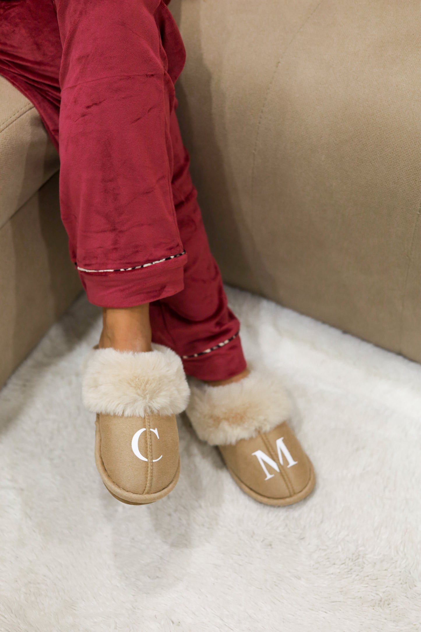 Pijama Bordô Personalizado