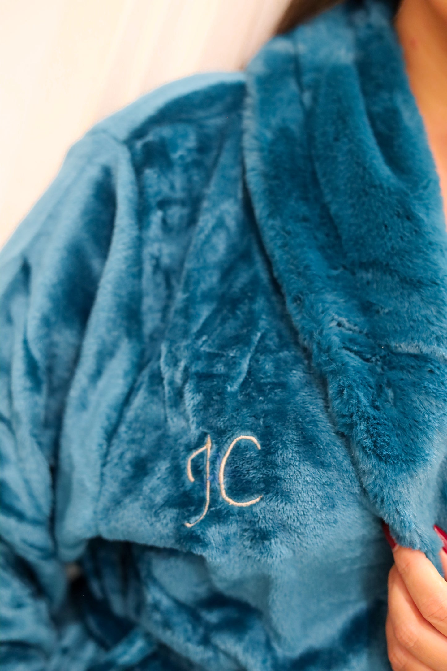 Robe personalizado Azul petroleo