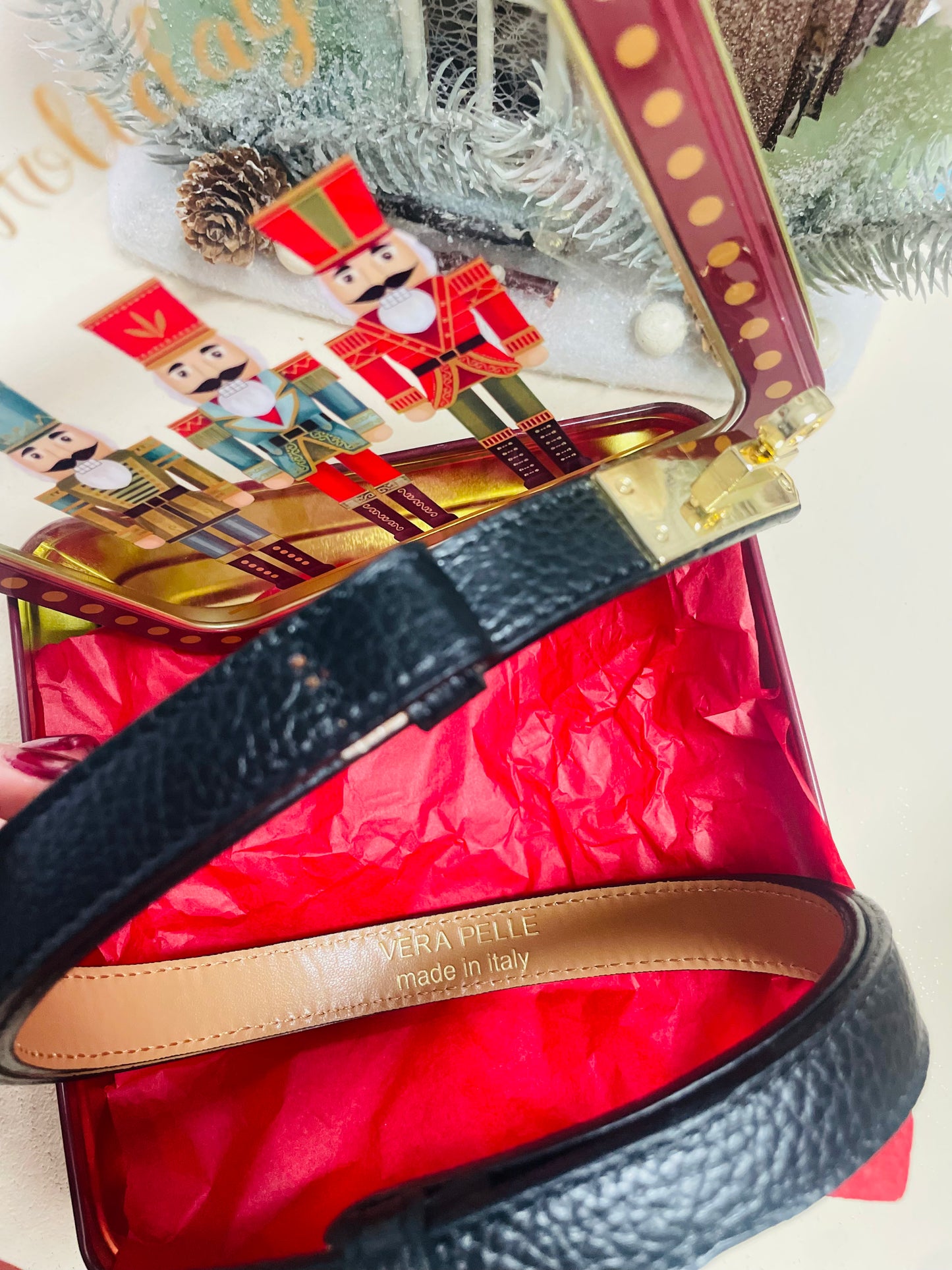 Cinto em pele genuína