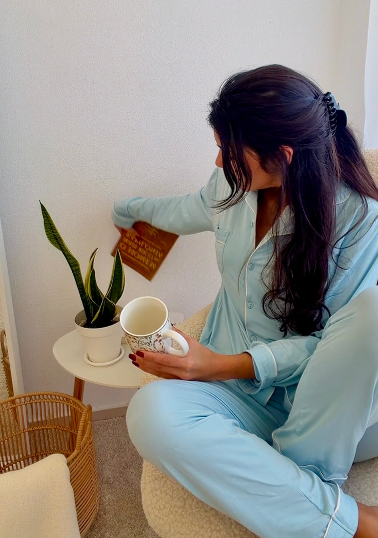 Pijama azul
