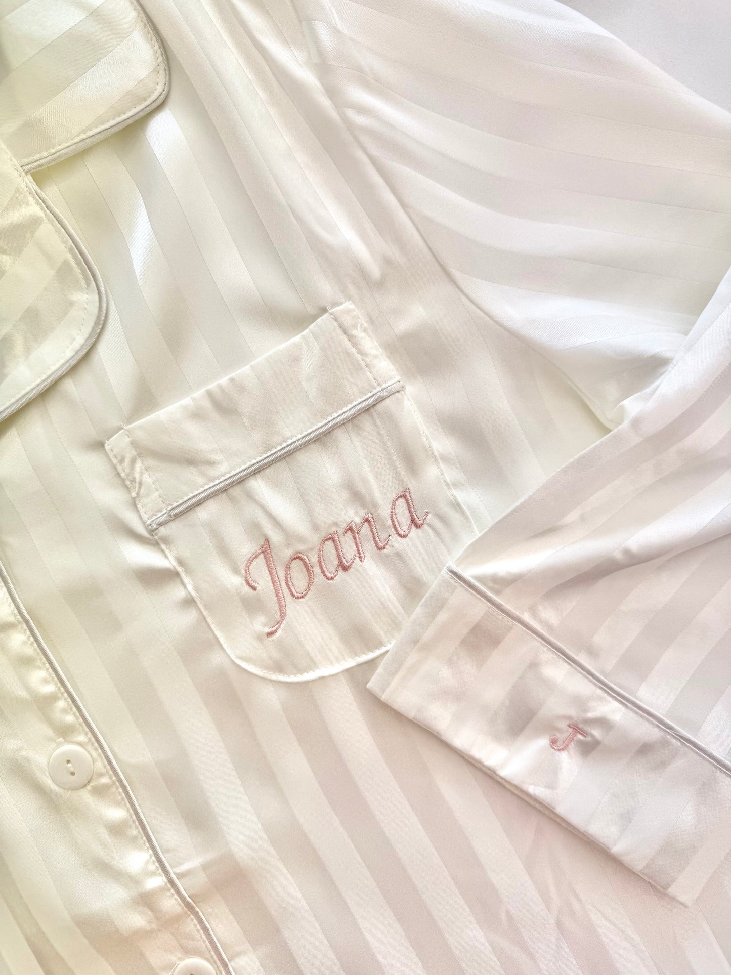 Pijama Listrado Branco