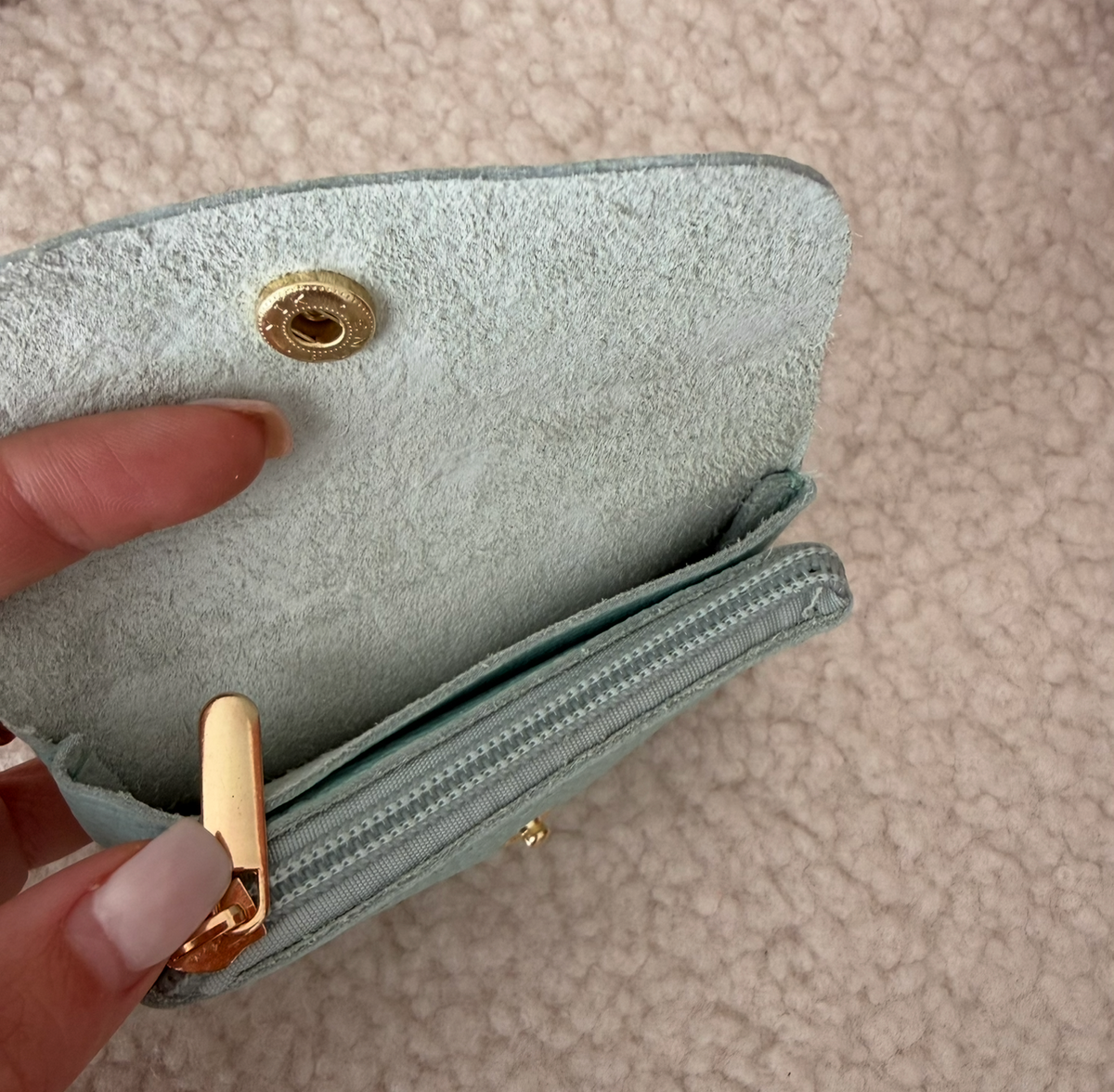 Porta moedas chiara em PELE