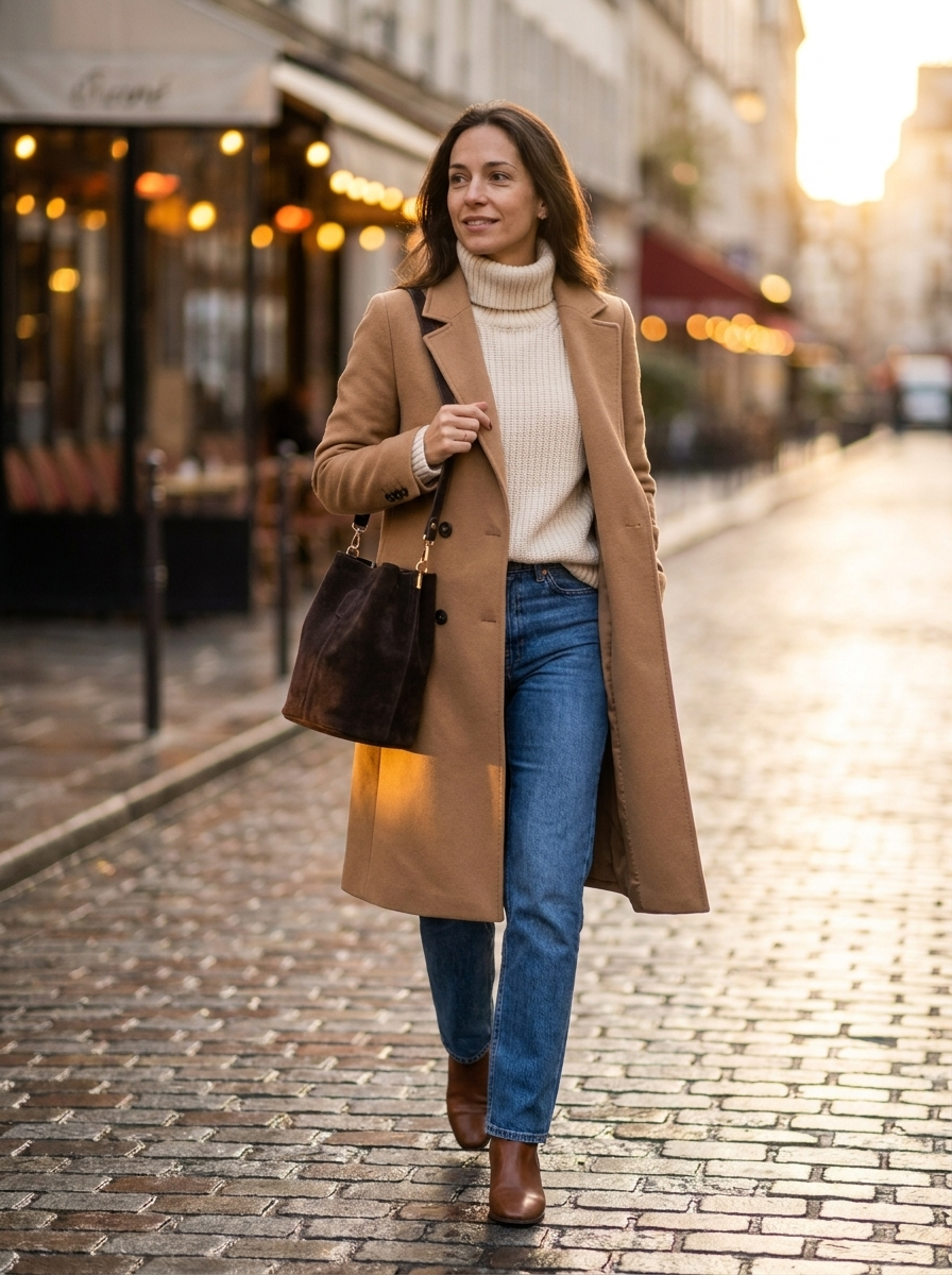 Bucket Bag em Camurça — Pele Italiana Genuína